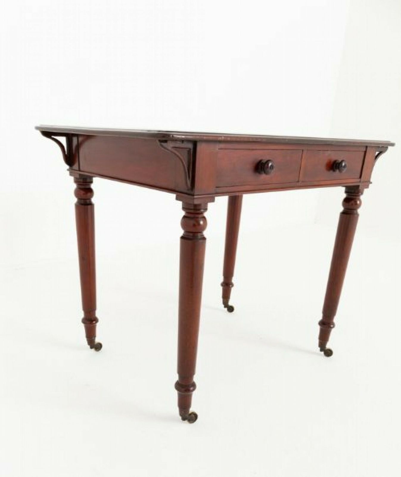 Victorian Writing Table Mahogany Desk Holland And Sons 1870 photo vinterior