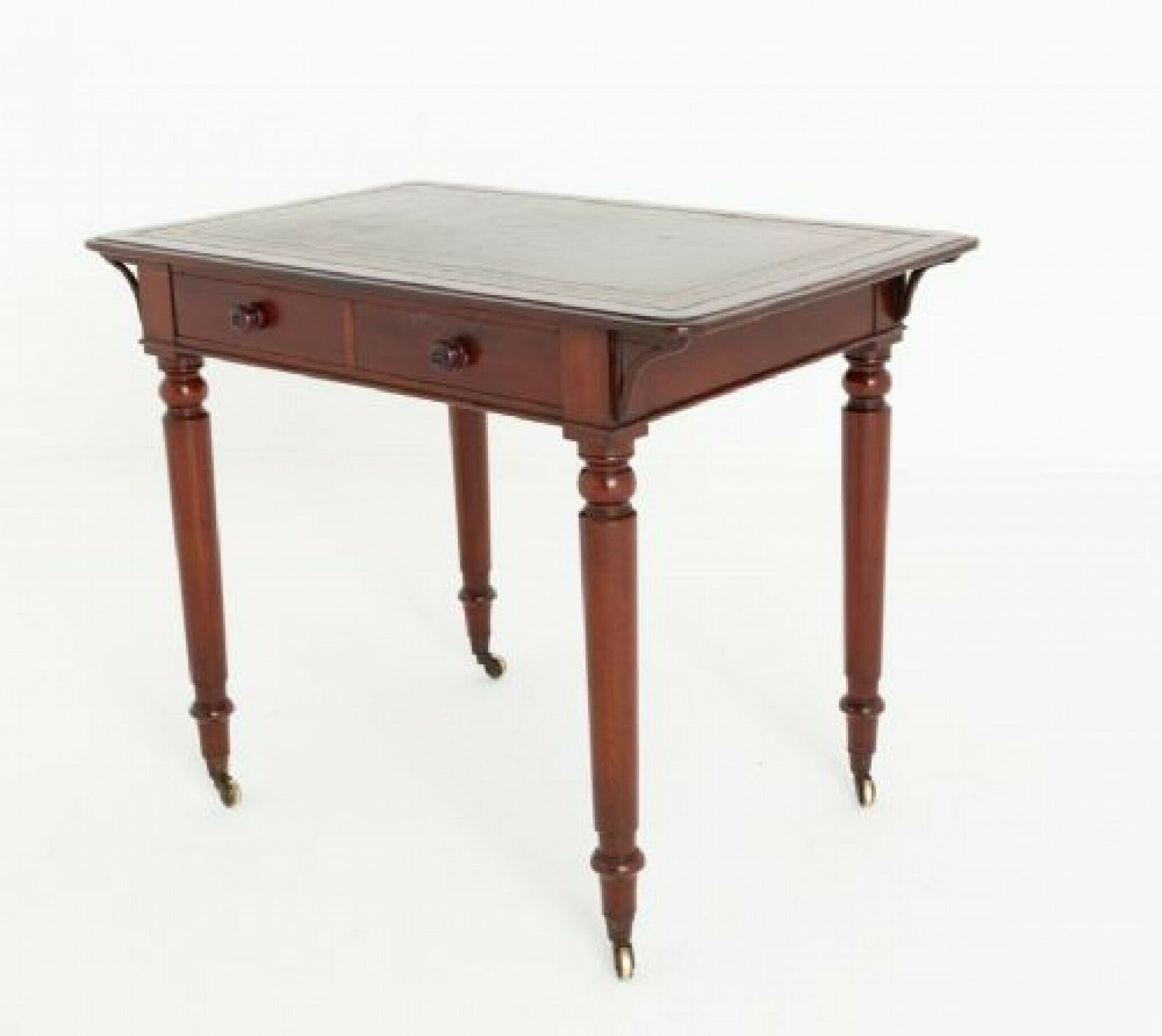 photo furniture Victorian Writing Table Mahogany Desk Holland And Sons 1870