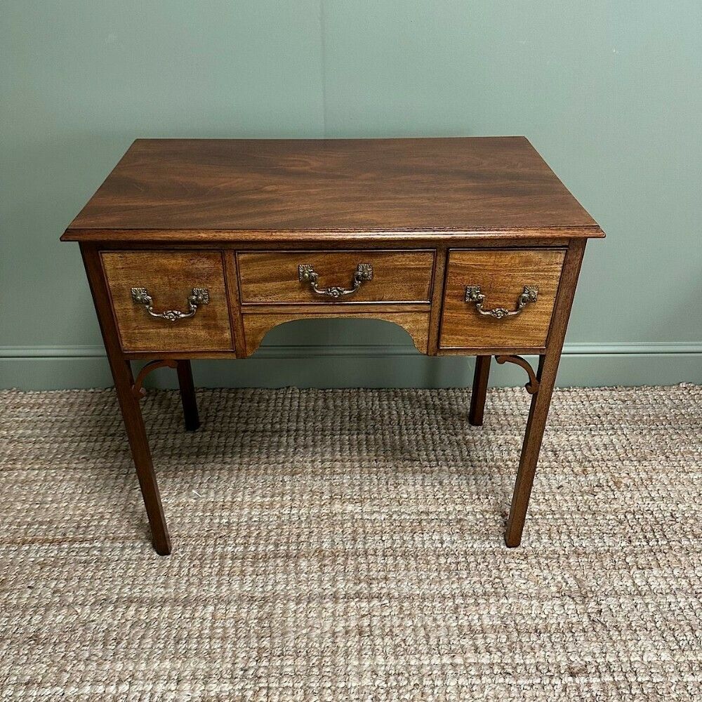 Country House Georgian Mahogany Antique Low Boy / Side Table photo vintage