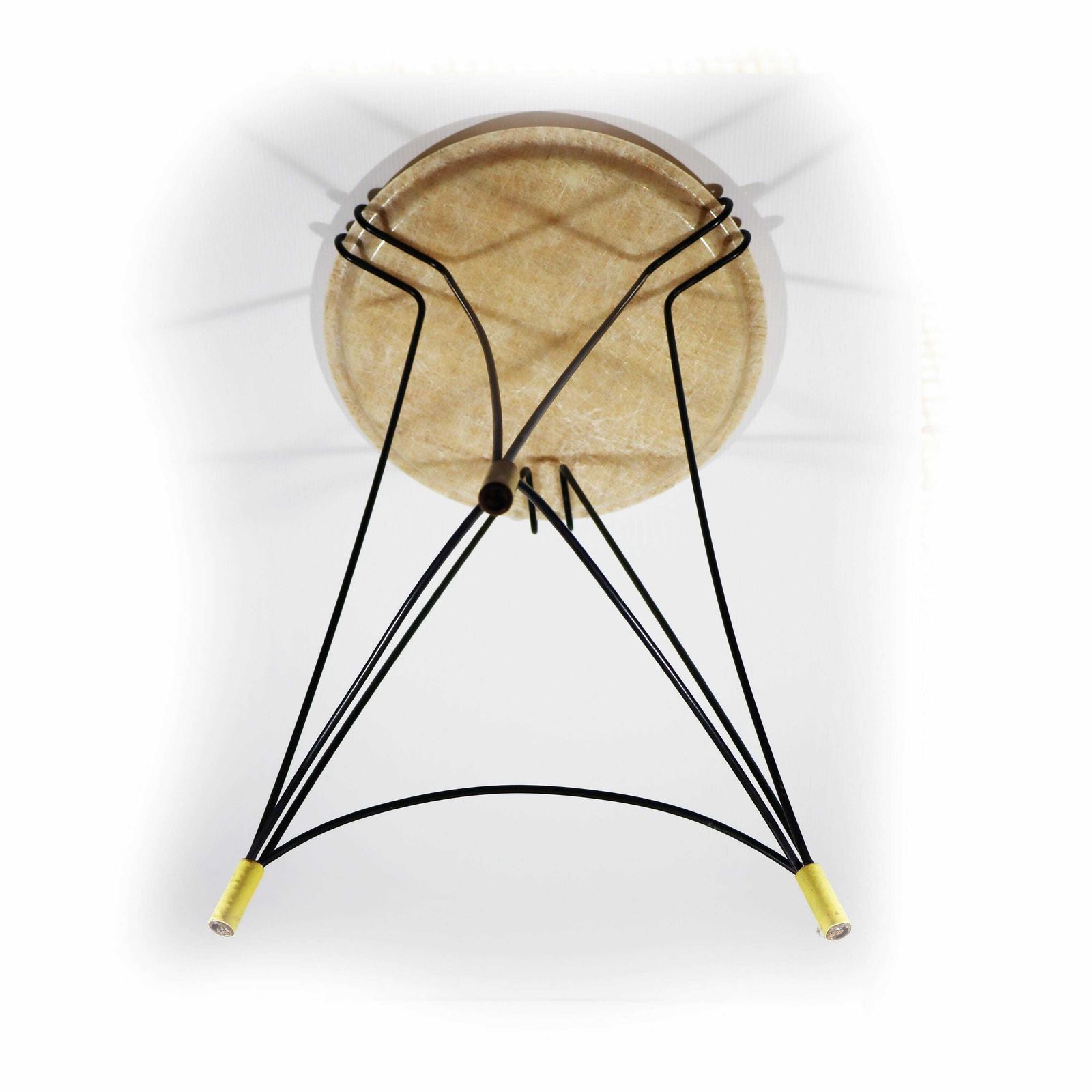 photo for sale Mid Century Modern Tripod Tray Table, Folding Side Table With Fiberglass Tray