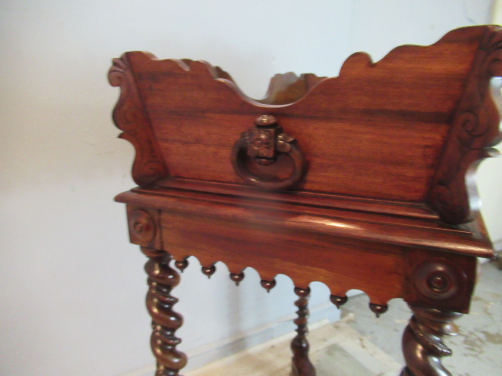 19th Century    Carved And Decorated Plant Holder photo buy