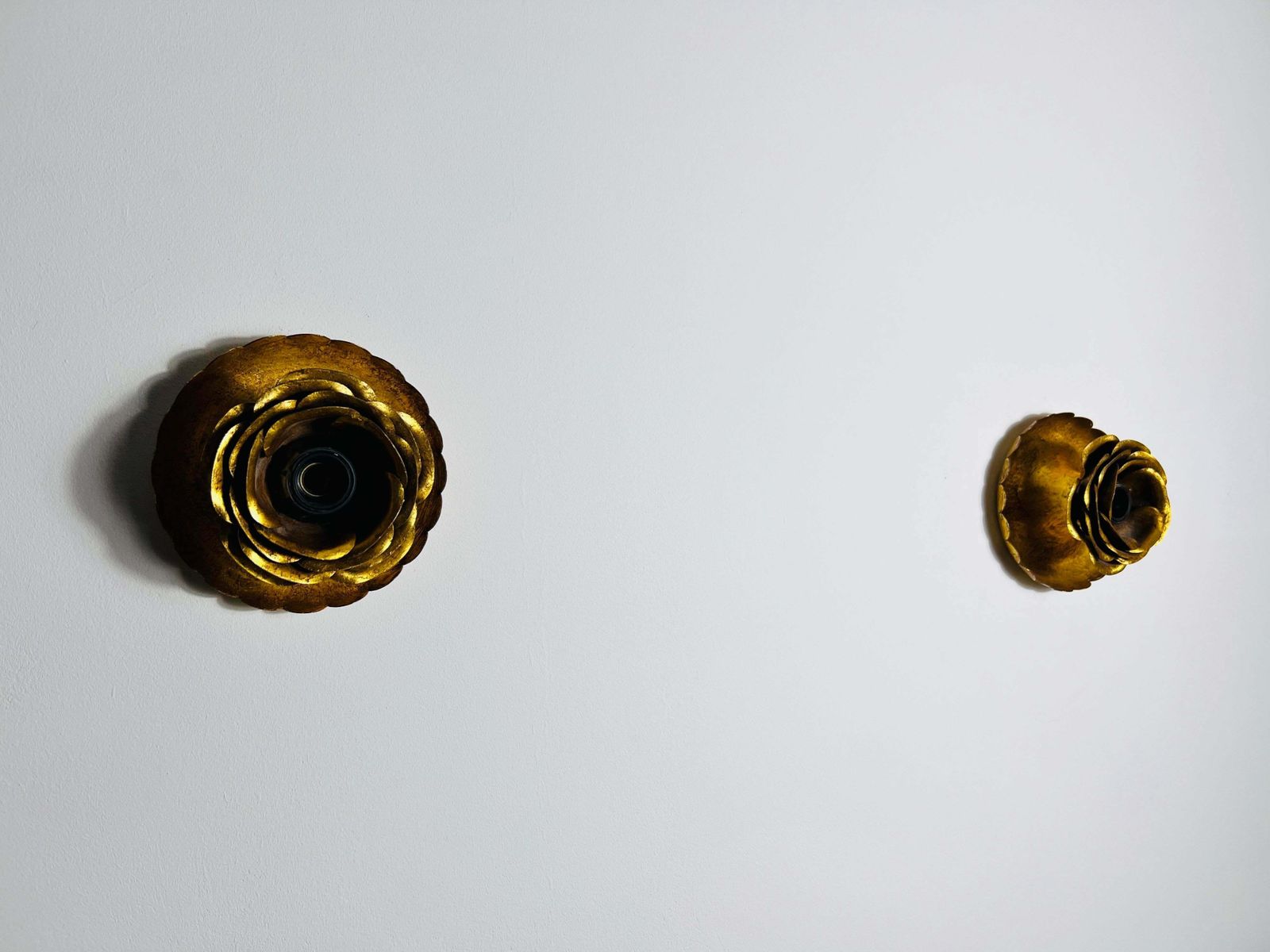 Pair Of Mid Century Brass Wall Lamps, Italy, 1960s photo 717.0
