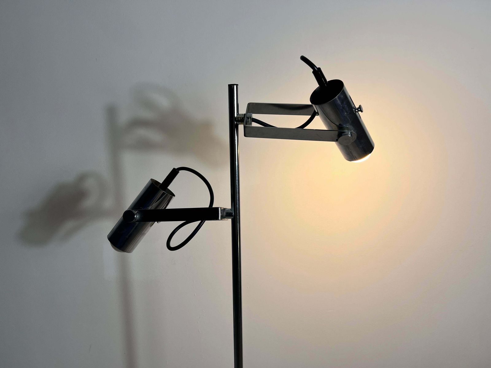 Lighting Midcentury Chrome Floor Lamp, Germany, 1970s photo