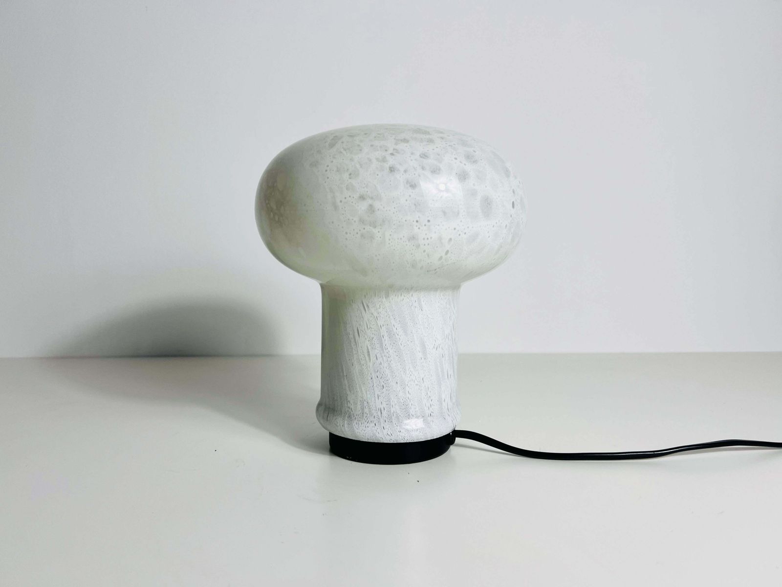 Glass Mushroom Table Lamp By Peill & Putzler, Germany, 1970s photo furniture