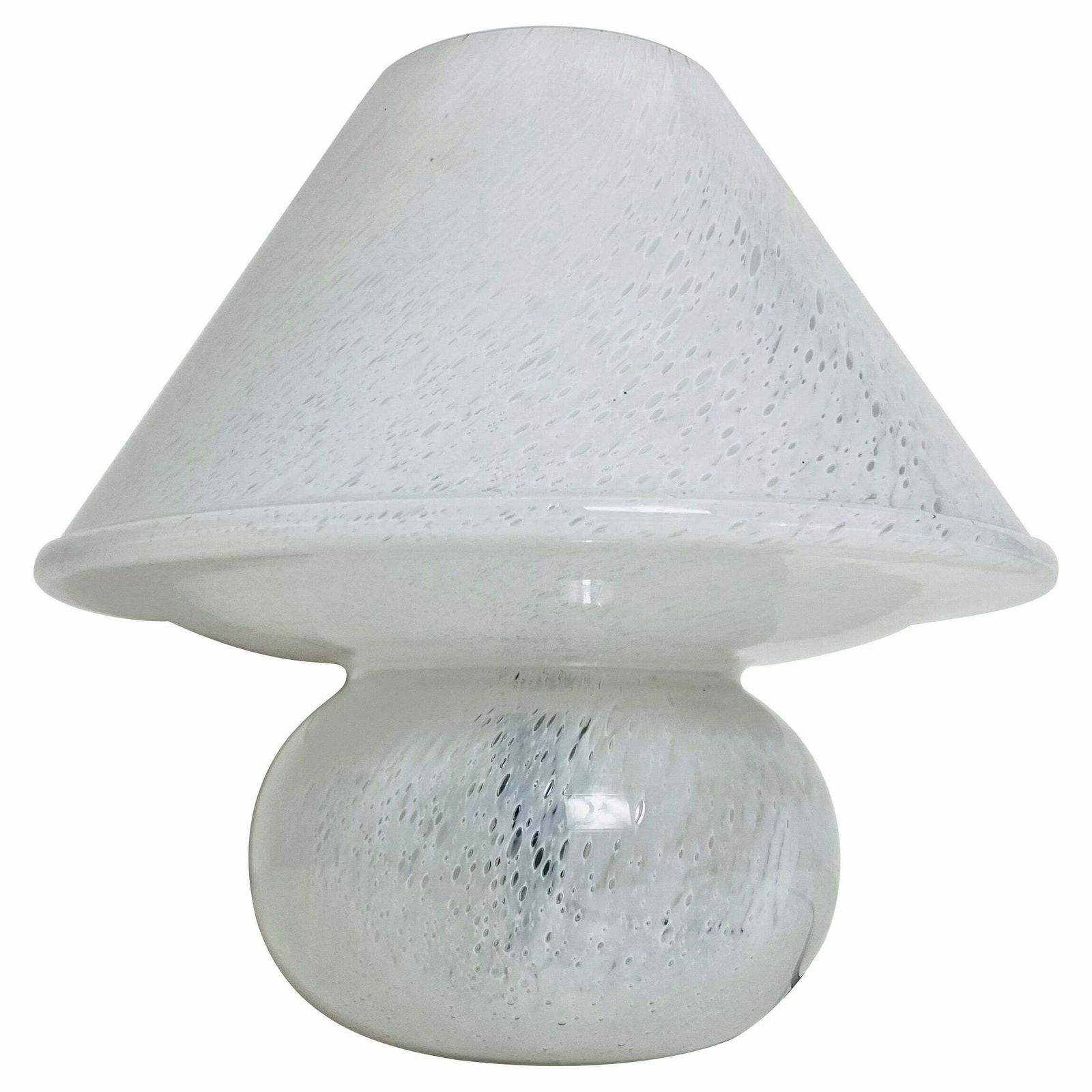 Large Glass Mushroom Table Lamp By Limburg, Germany, 1970s