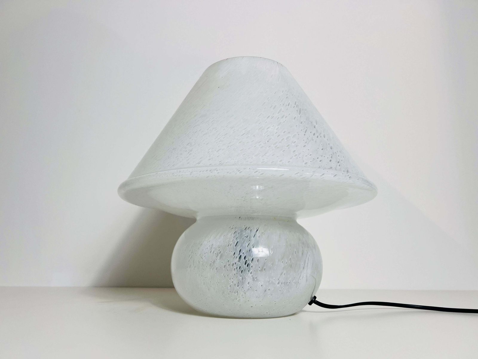Large Glass Mushroom Table Lamp By Limburg, Germany, 1970s photo 956.0