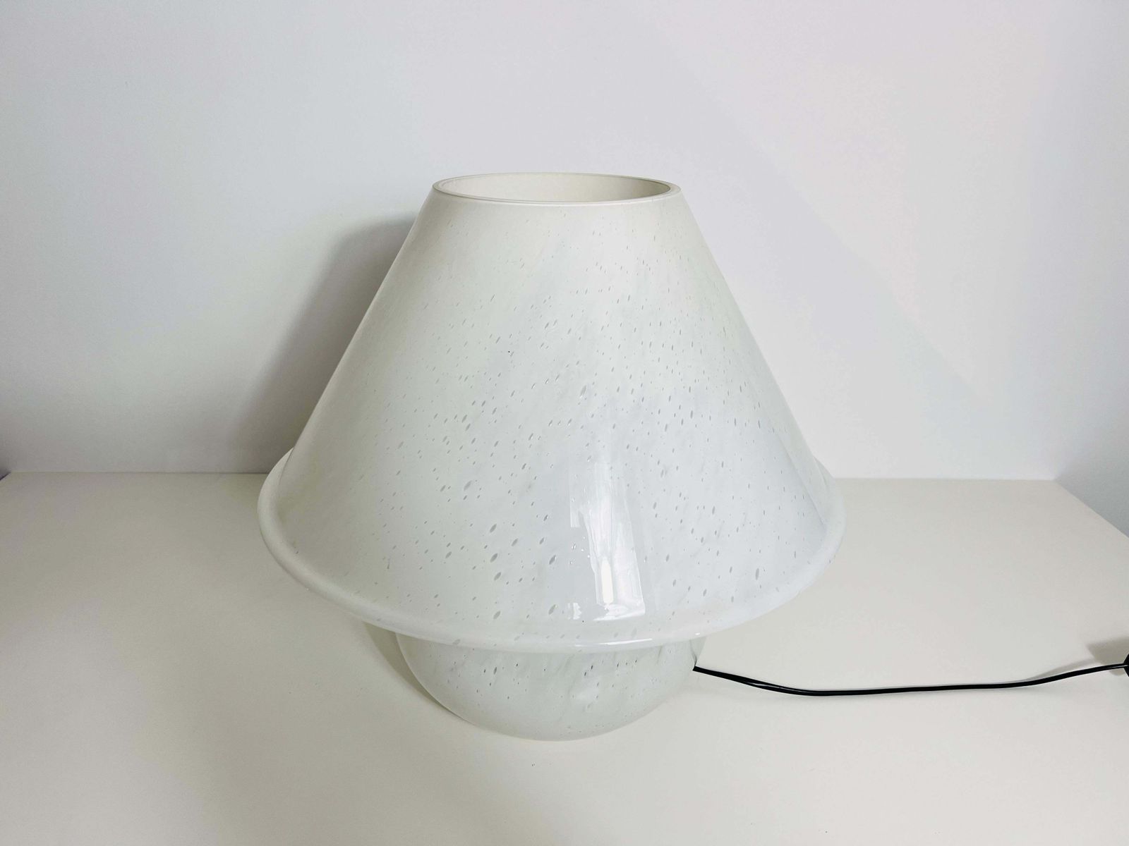 Very Large Glass Mushroom Table Lamp By Limburg, Germany, 1970s photo buy
