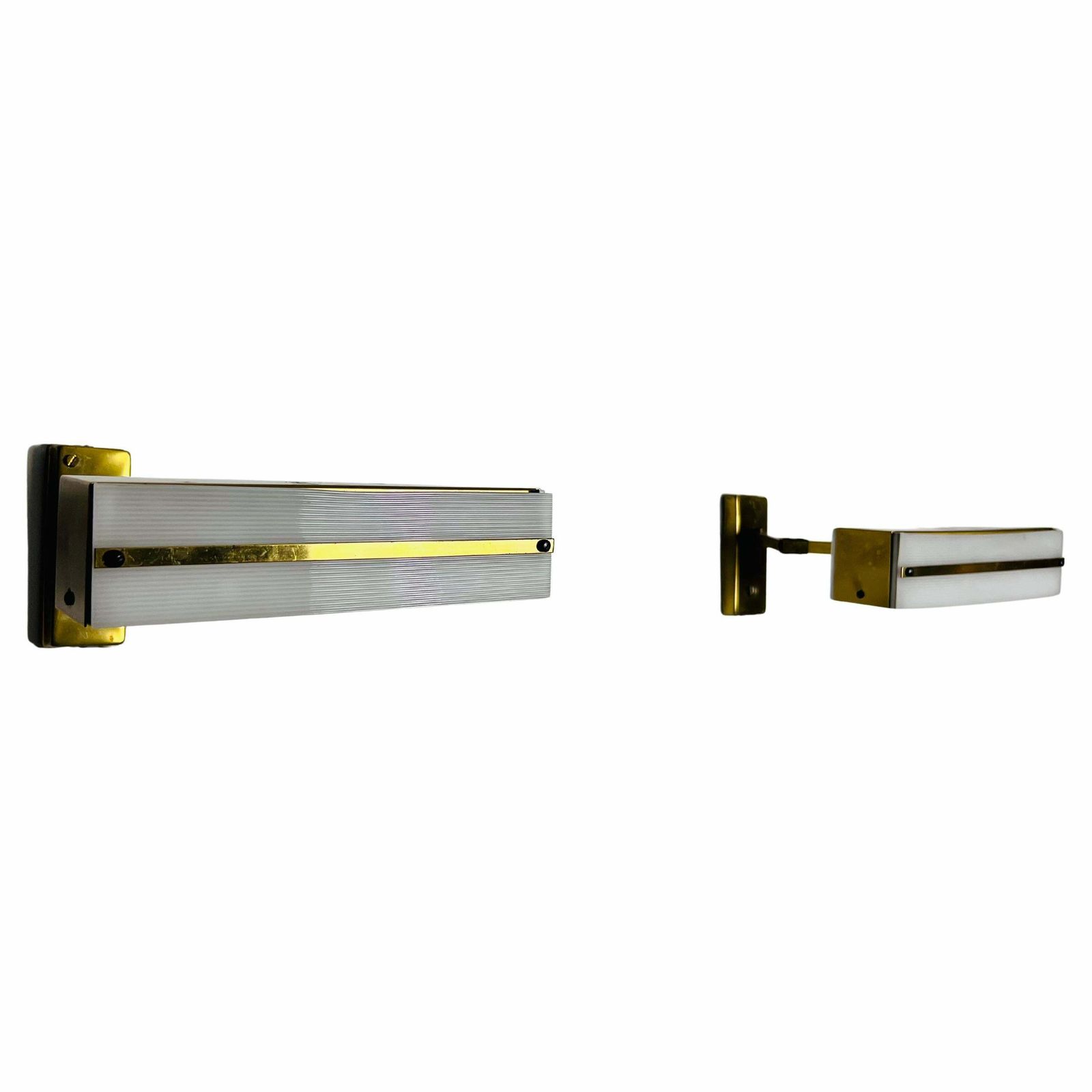 Midcentury Pair Of Brass Wall Lamps By Paul Neuhaus, 1960s