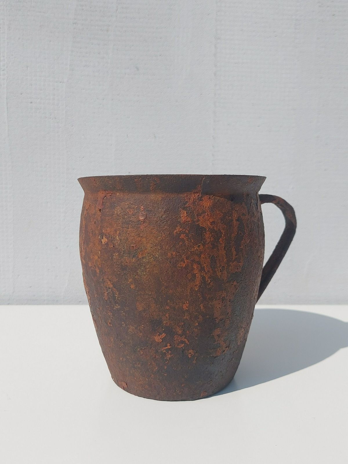 Antique Cast Iron Pot With Handle /Antique Cast Iron Pot /Antique Iron Pot /Industrial Style /Industrial Home Decor /Vintage Iron Pot /1910s photo 72.0