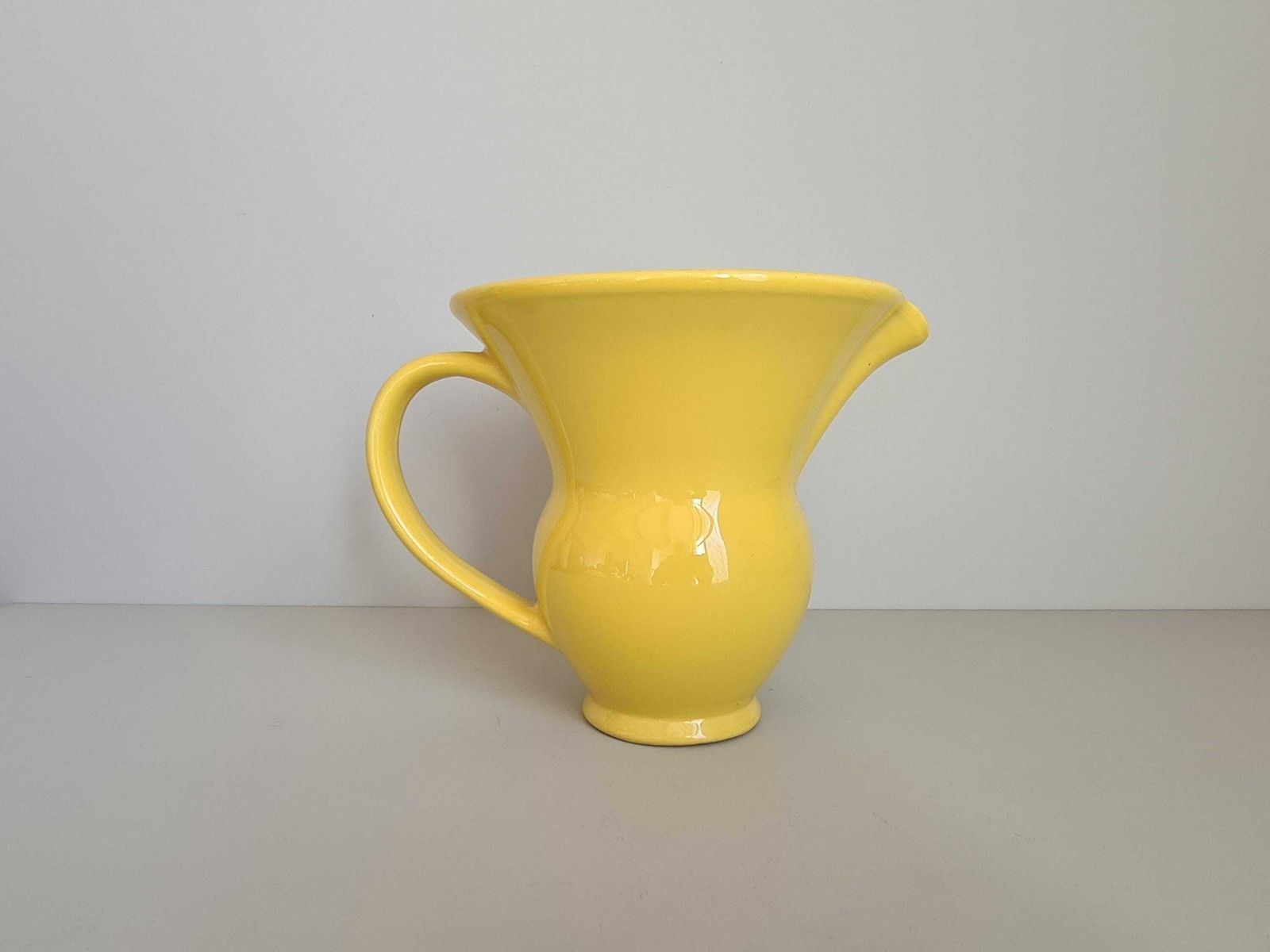 Modernist Pitcher In Black Ceramic / Handmade / Vintage / France / 1960s / Mid Century / 20th Century photo for sale