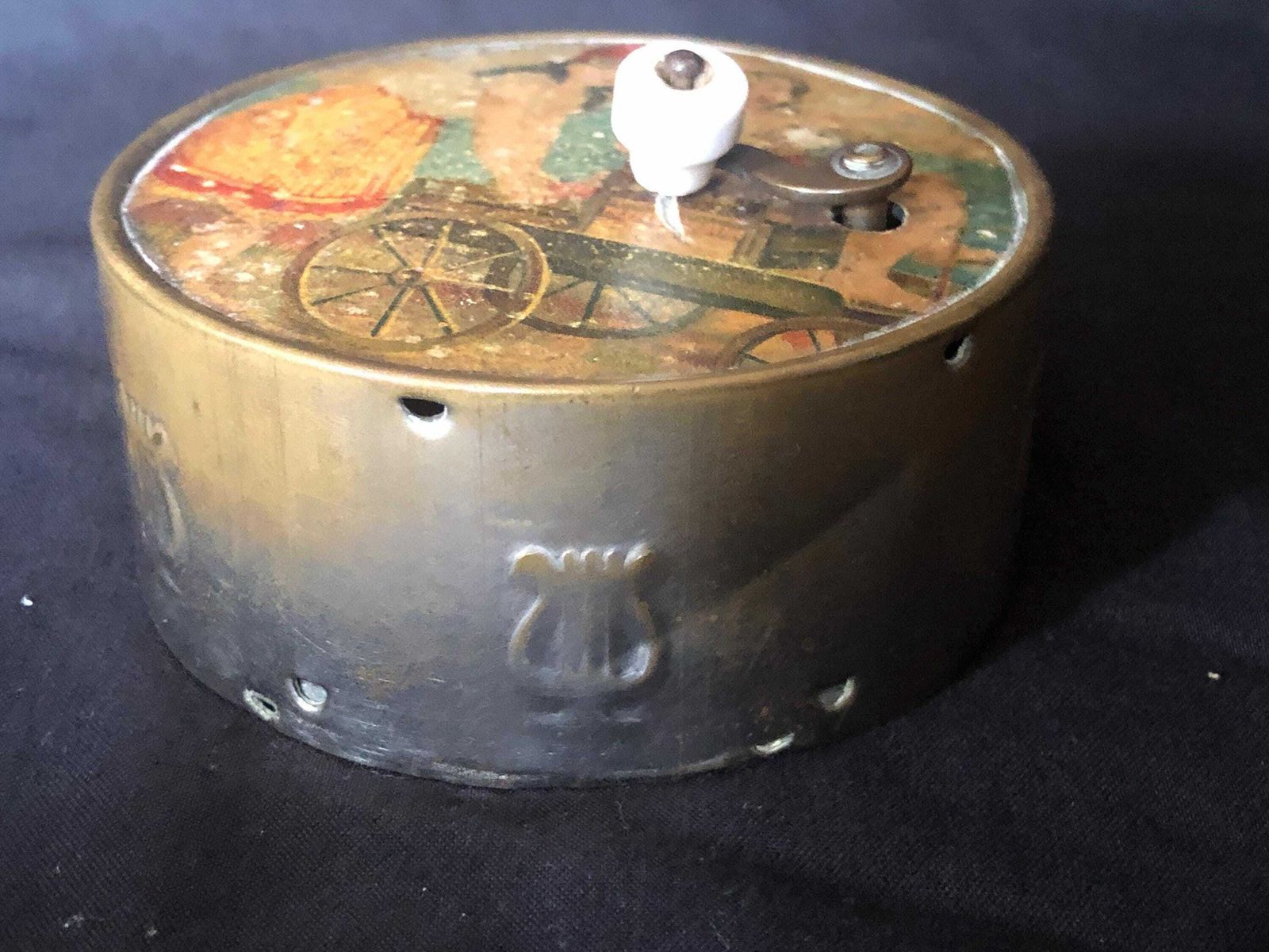 Early 19th C French Manivelle Child Music Box photo furniture
