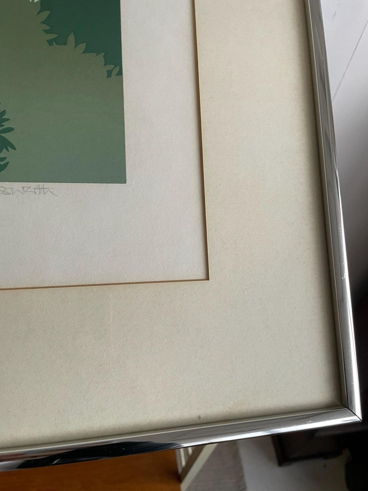 Vintage Screen Print Summer Retreat By Veronica Charlesworth Scenery Green Flowers photo vintage