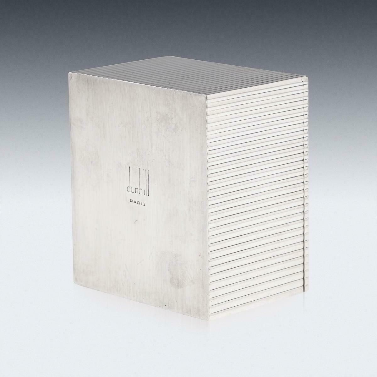 photo for sale Mid 20thc French Solid Silver & 18k Gold, Mother Of Pearl Box, Dunhill C.1950
