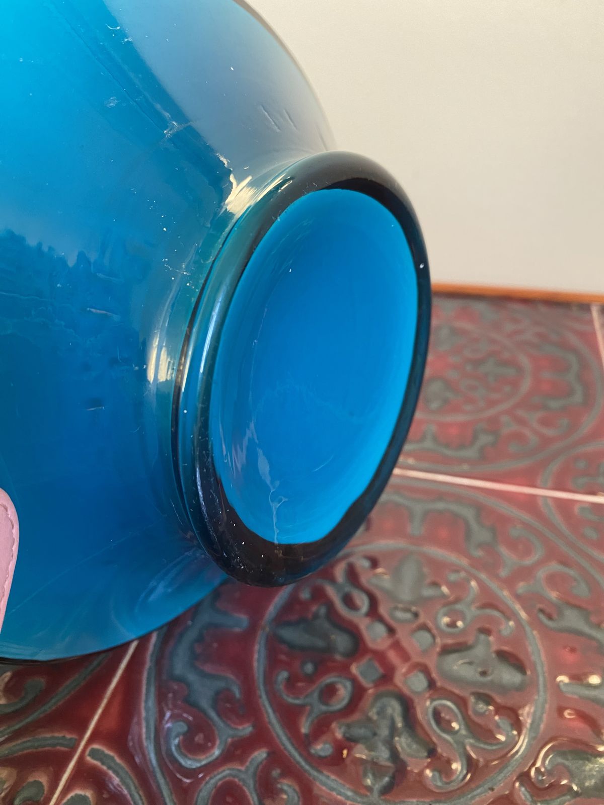 photo for sale Retro Stelvia (Empoli) Turquoise Jug Pitcher 1960s