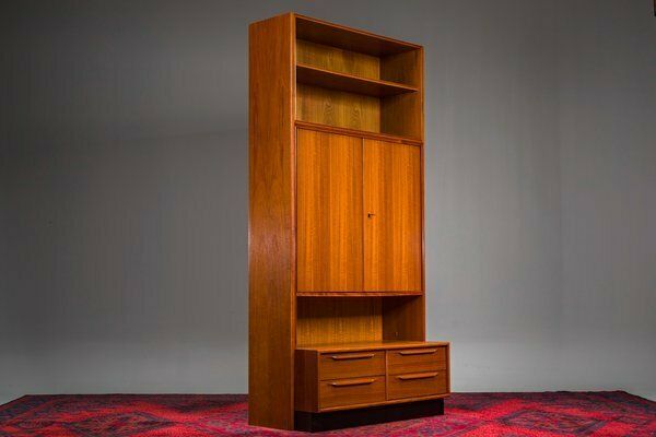 Large Vintage Cabinet In Teak By Heinrich Riestenpatt, 1960