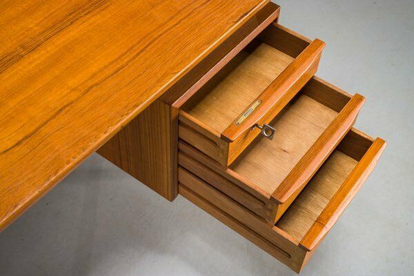 Danish Teak Desk By Peter Lovig Nielsen For Hedensted Mobelfabrik, 1972 photo vinterior