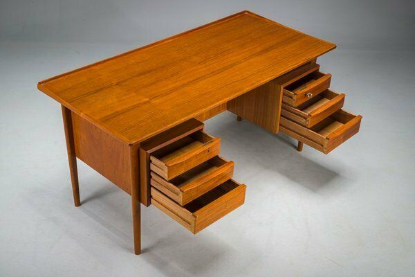 photo furniture Danish Teak Desk By Peter Lovig Nielsen For Hedensted Mobelfabrik, 1972