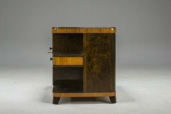Art Deco Bar Cabinet With Inlays, 1930s photo for sale