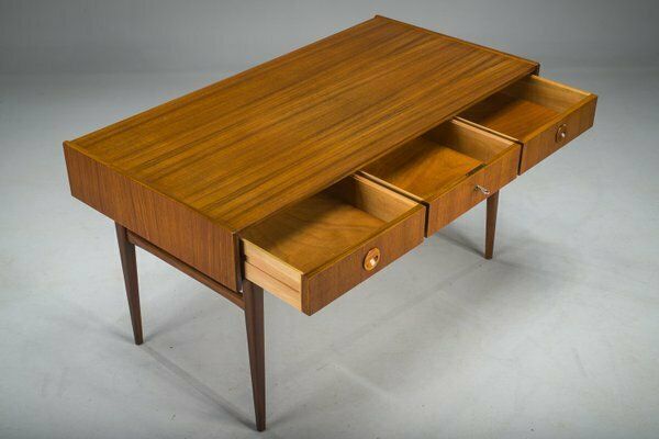Mid Century Teak Desk Attributed To Bartels Works, 1960s photo vintage