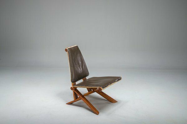 photo vinterior French S46 Dromadaire Chair By Pierre Chapo For Ebenisterie Seltz, 1970s