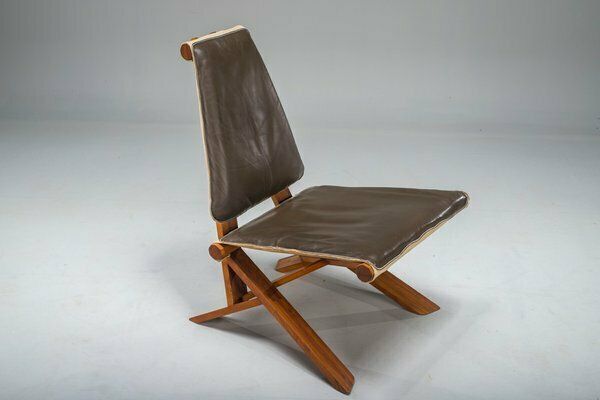 photo vintage French S46 Dromadaire Chair By Pierre Chapo For Ebenisterie Seltz, 1970s