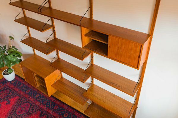 Modular Wall Shelving System By Poul Cadovius For Cado, 1960s photo for sale