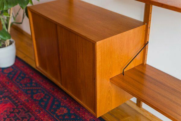 photo furniture Modular Wall Shelving System By Poul Cadovius For Cado, 1960s