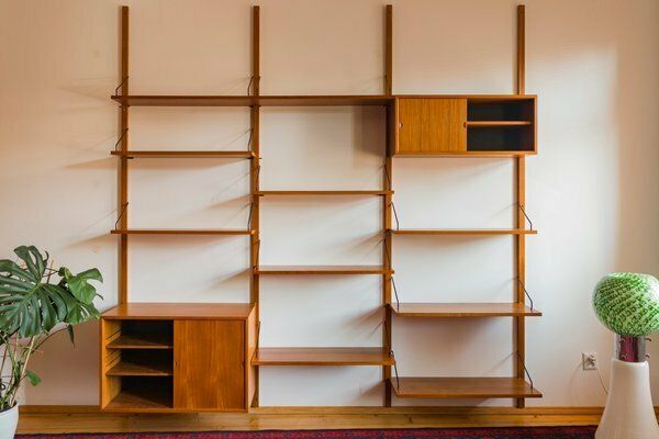 3264.0 Modular Wall Shelving System By Poul Cadovius For Cado, 1960s photo