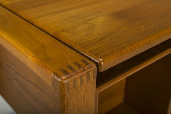 Mid Century Teak Freestanding Desk From Gv Møbler, 1960s photo vintage
