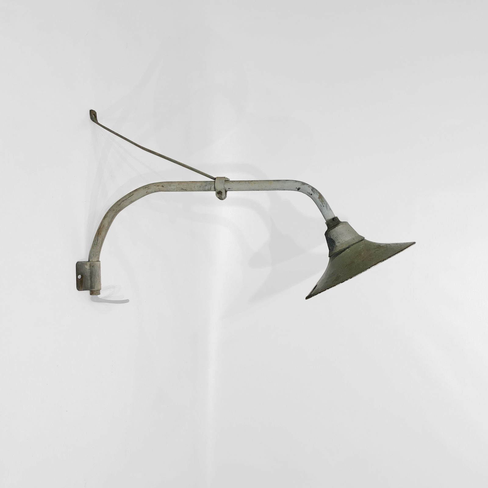 Large Greek Industrial Wall Light 1c Brutalist Outdoor Lamps Commercial Lighting photo for sale