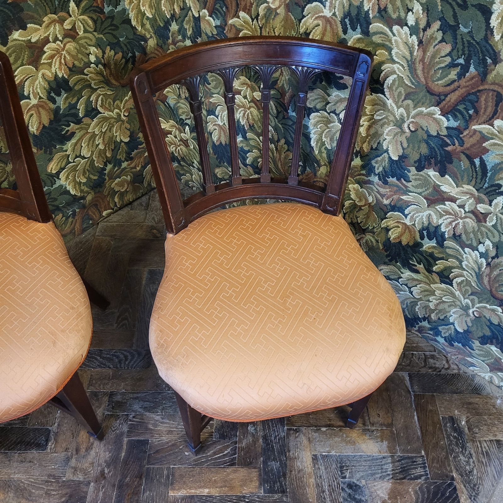 Unusual Pair Of Mahogany Chairs photo vinterior