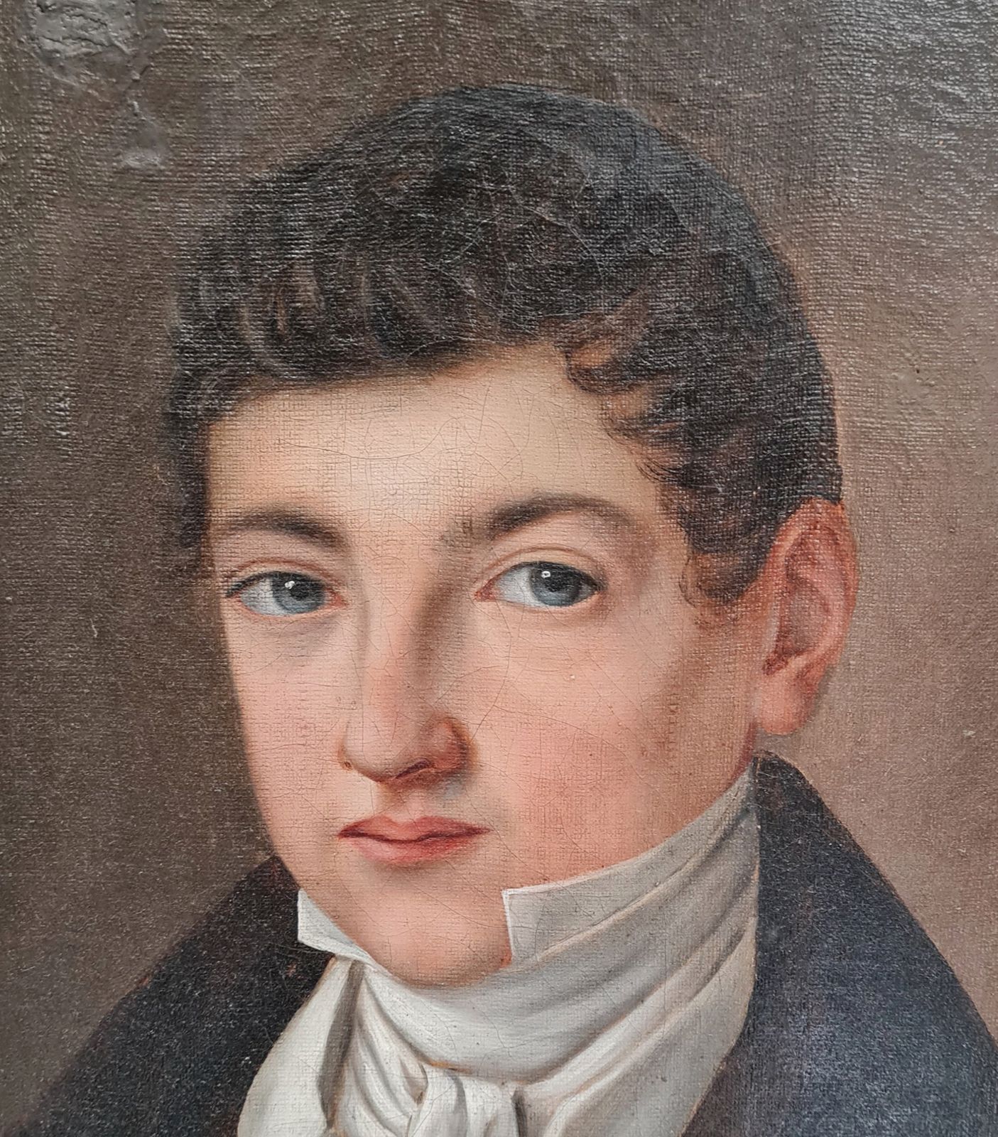 Antique Oil Painting Of Boy 1832 Free Delivery Eng/Wales photo furniture