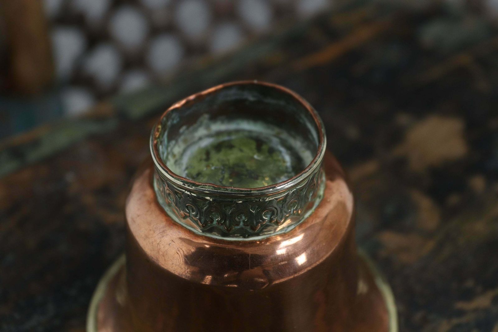 19th Century Tibetan Ceremonial Cups With Silver Band photo buy