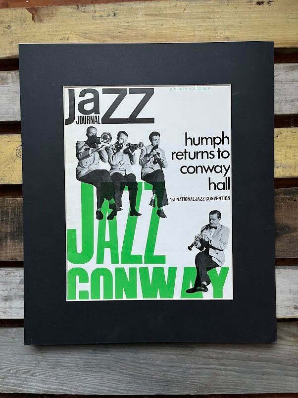 Vintage Jazz Journal Magazine Cover Artwork   Jazz Conway Hall 1969