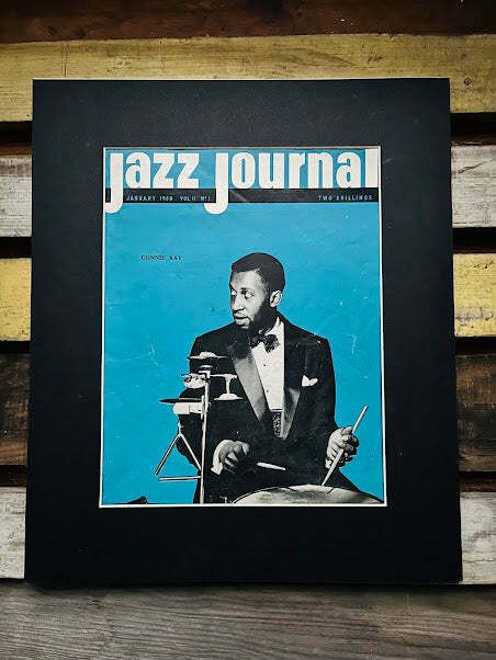 Vintage Jazz Journal Magazine Cover Artwork   Connie Kay 1958
