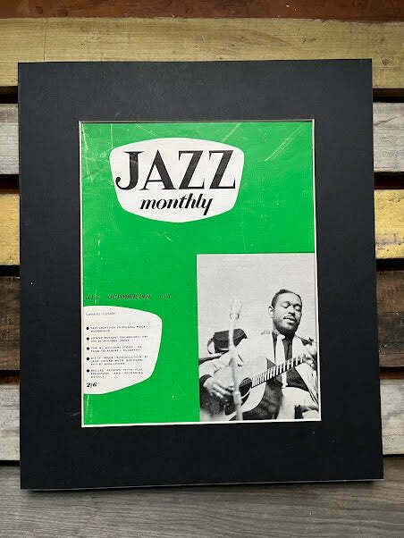Vintage Jazz Journal Magazine Cover Artwork   Milton Bags Jackson 1957