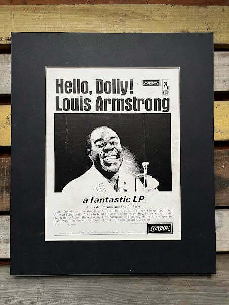Vintage Jazz Journal Magazine Cover Artwork   Louis Armstrong