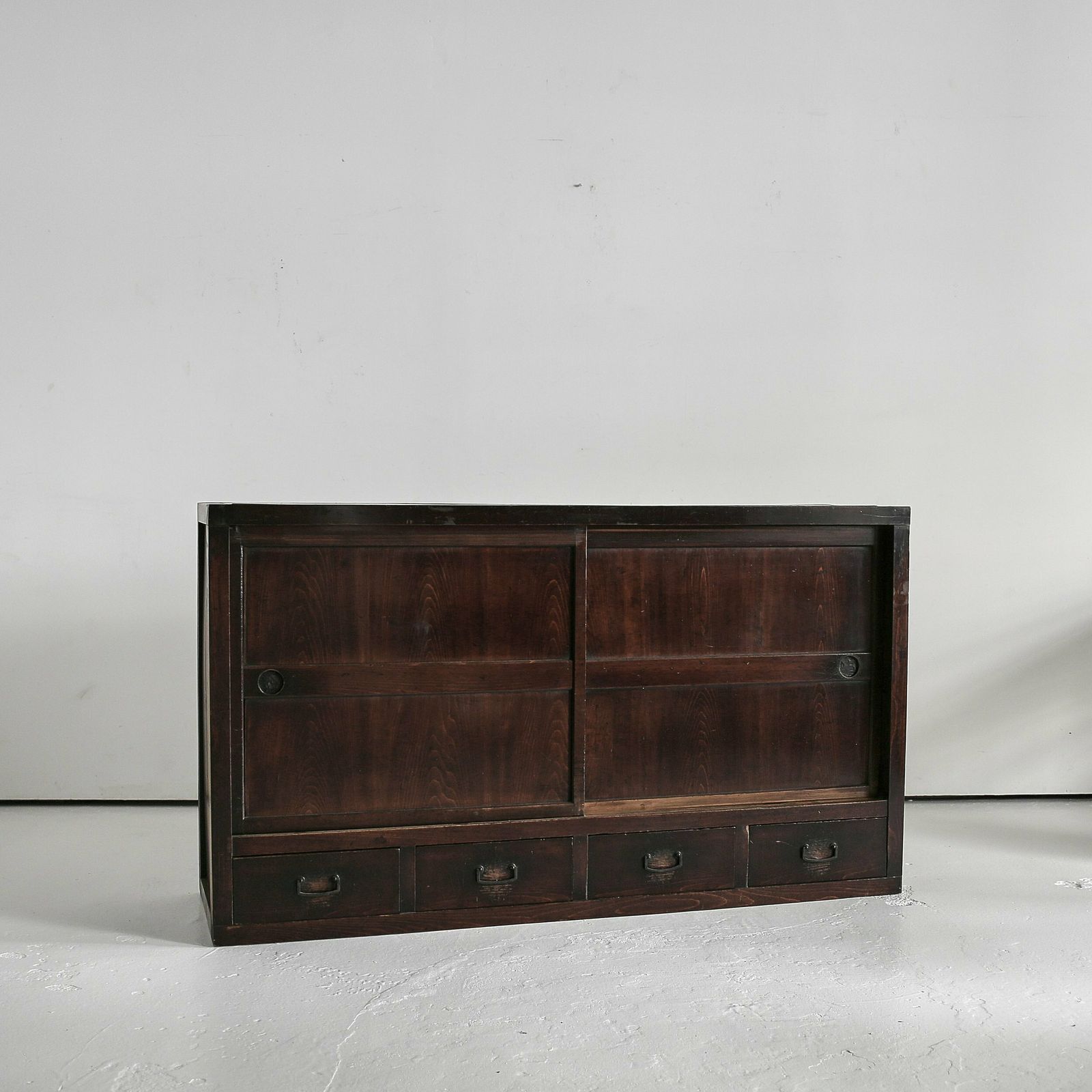 Large Early Meiji Period Japanese Tansu/Sideboard photo Furniture