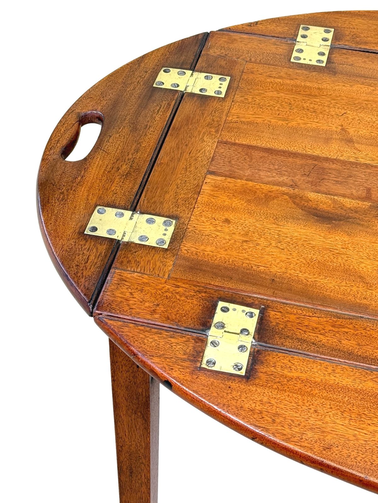 Georgian Mahogany Oval Butlers Tray On Stand (England, Circa 1800) photo furniture