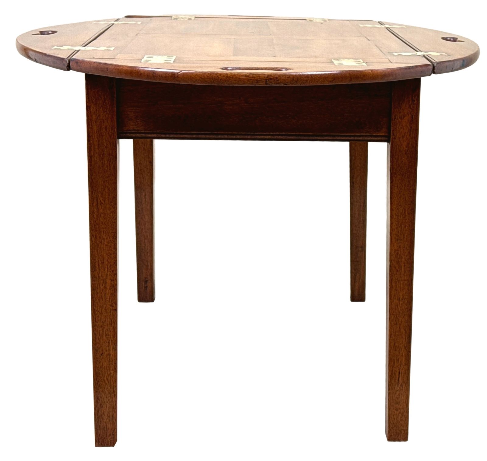 Georgian Mahogany Oval Butlers Tray On Stand (England, Circa 1800) photo vinterior