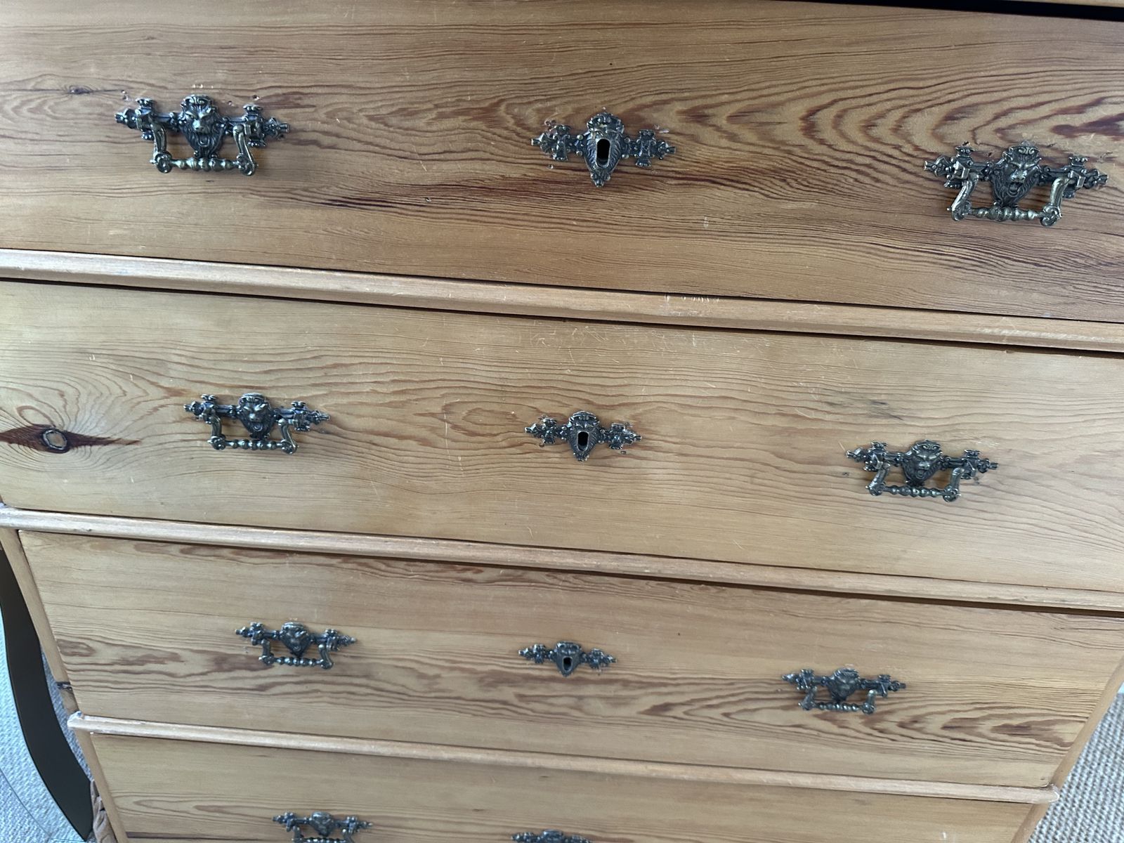 photo furniture Vintage Swedish Pine Chest Of Drawers Circa 1885   1915