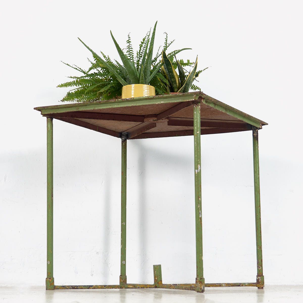 Green Vintage Garden Table (France, C.1950) photo furniture