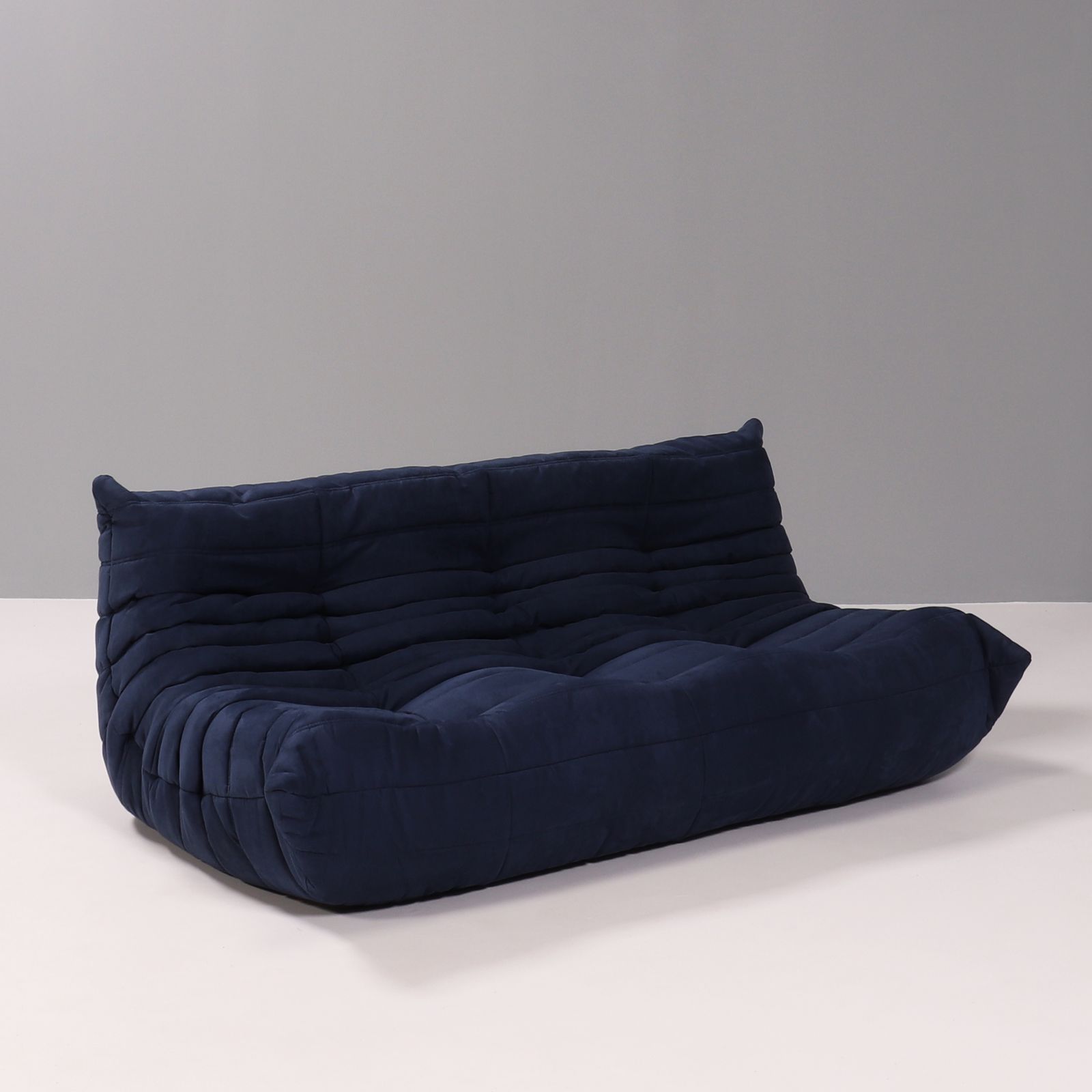 photo for sale Ligne Roset By Michel Ducaroy Togo Blue Modular Sofa And Footstool, Set Of Five