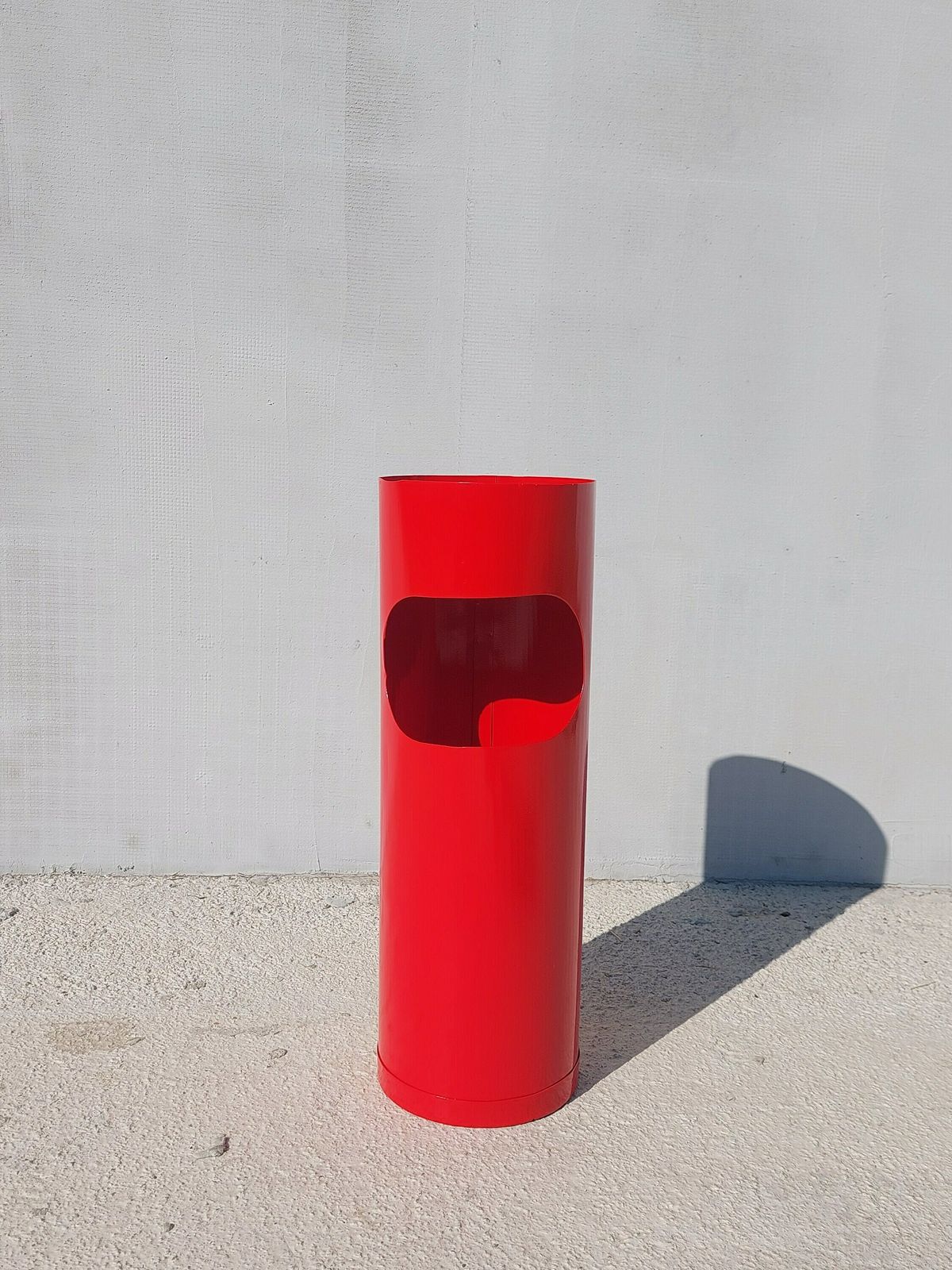 Retro Standing Ashtray/Standing Ashtray With Trash Can/Retro Metal Ashtray / Mcm Bar,Bistro,Restaurant Standing Ashtray With Trash Can/70's photo furniture