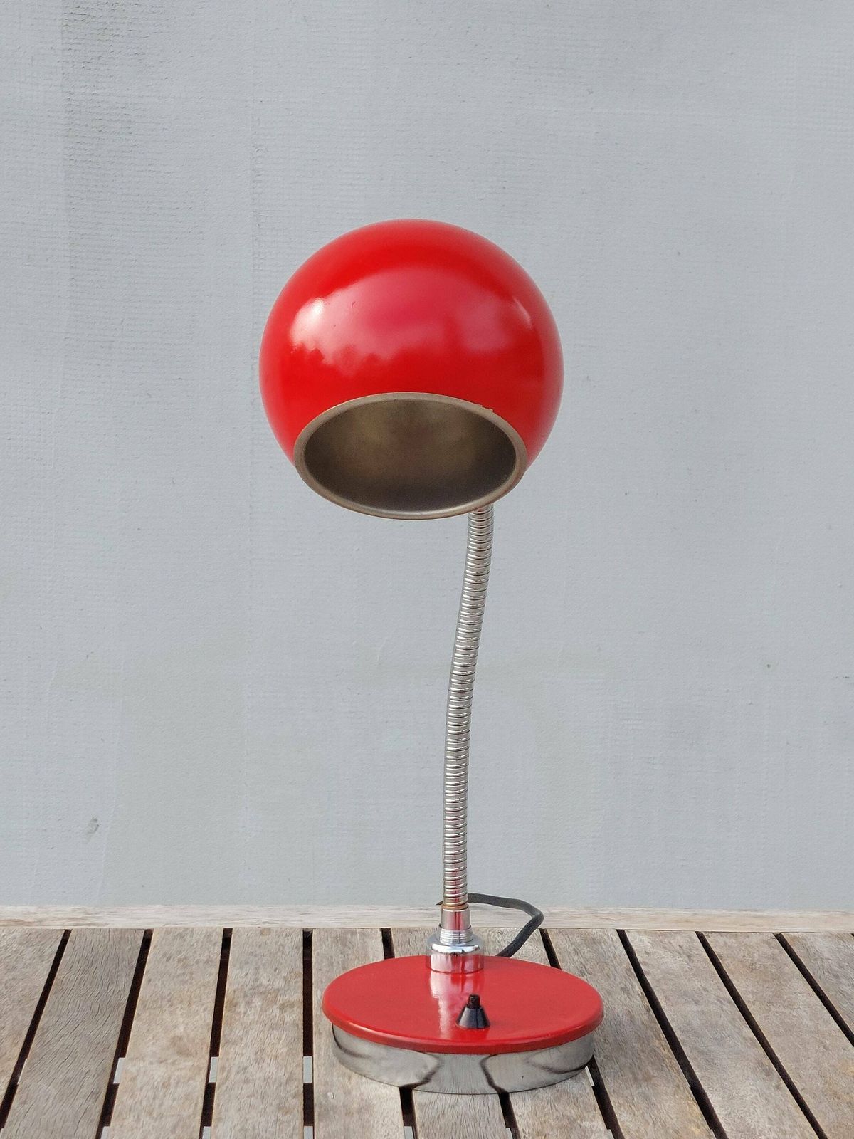 Space Age Table Lamp / Retro Eyeball Table Lamp/Pop Art Table Lamp / Red Eyeball Desk Lamp /Atomic Table Lamp /Mcm Eyeball Lamp /70's photo 189.0