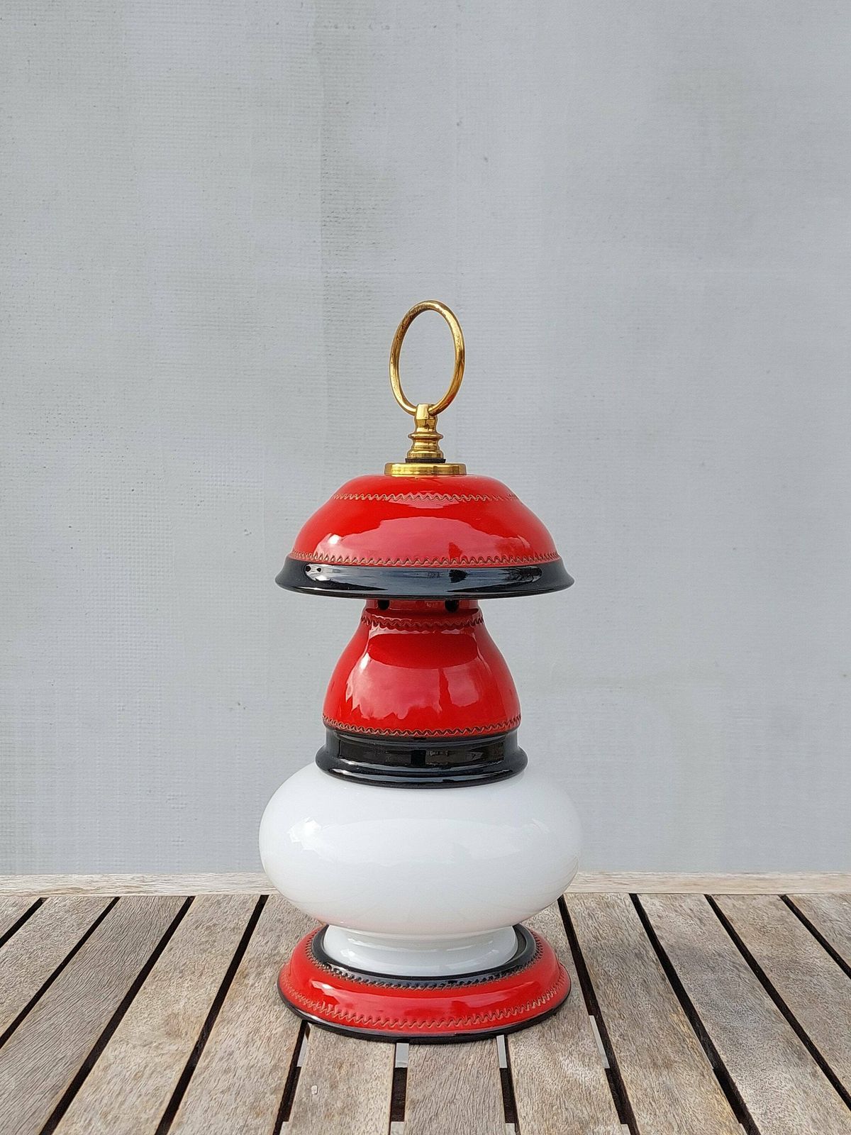Retro Table Lamp / Space Age Table Lamp / Pop Art Table Lamp /Mid Century Table Lamp / Retro Glass Table Lamp / Ex Yogoslavia / 70's photo Lighting