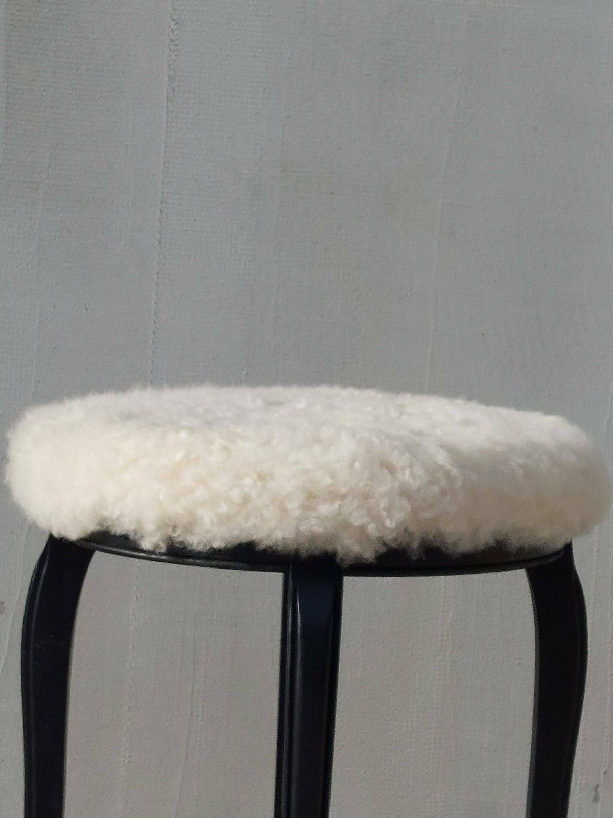 Thonet Style Stool /Thonet Style Sheepskin Chair /Mcm Stool Sheepskin Stool/ Unique Stool,Chair / Sheepskin Stool/Mcm Home/Mcm Interior/80's photo for sale