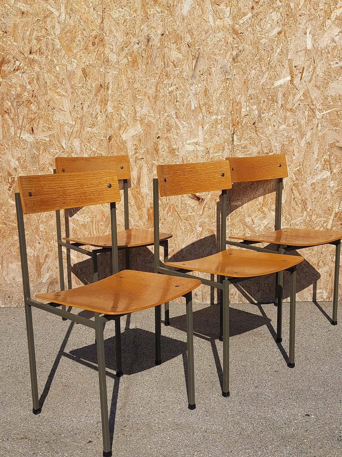 1 Of 4 Vintage Industrial Wooden Chairs/Stol Kamnik/Designer Chair/Vintage School Chair/Office Chair/Industrial Chair/ Bisto Chair/ 1970's photo Furniture