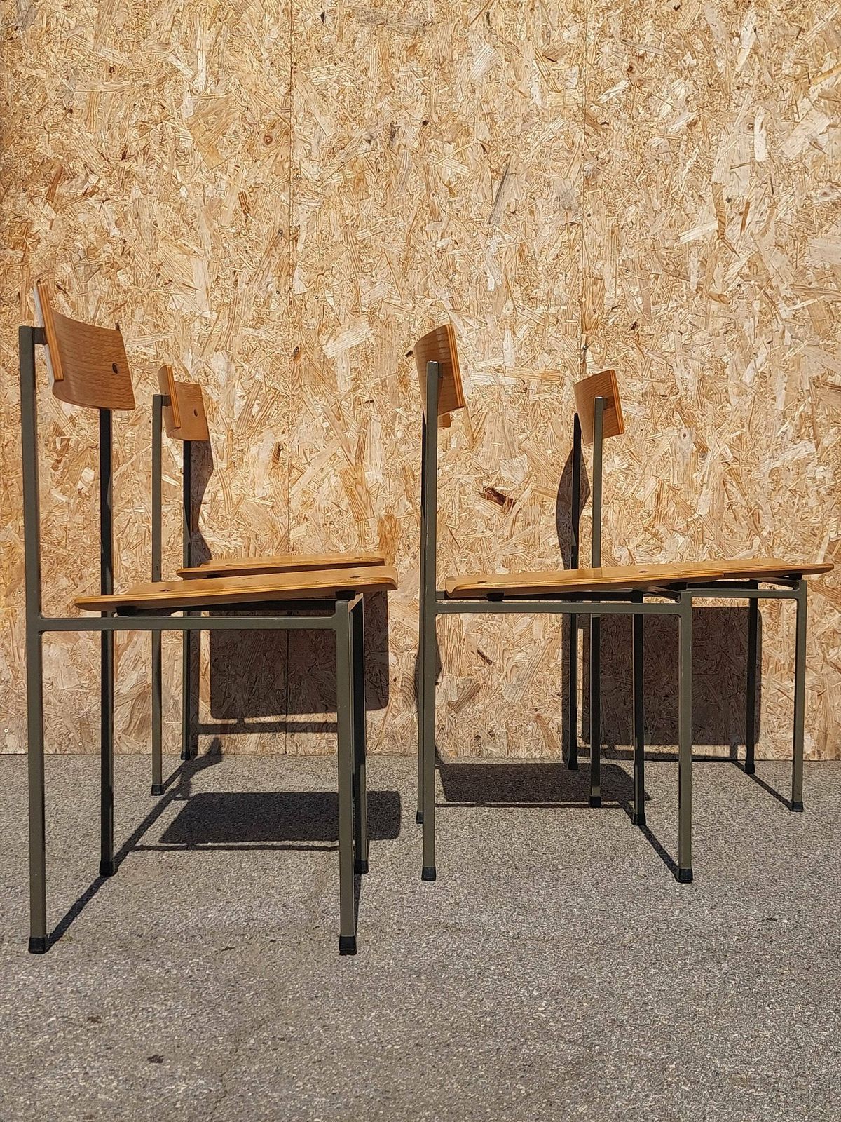 1 Of 4 Vintage Industrial Wooden Chairs/Stol Kamnik/Designer Chair/Vintage School Chair/Office Chair/Industrial Chair/ Bisto Chair/ 1970's photo vintage