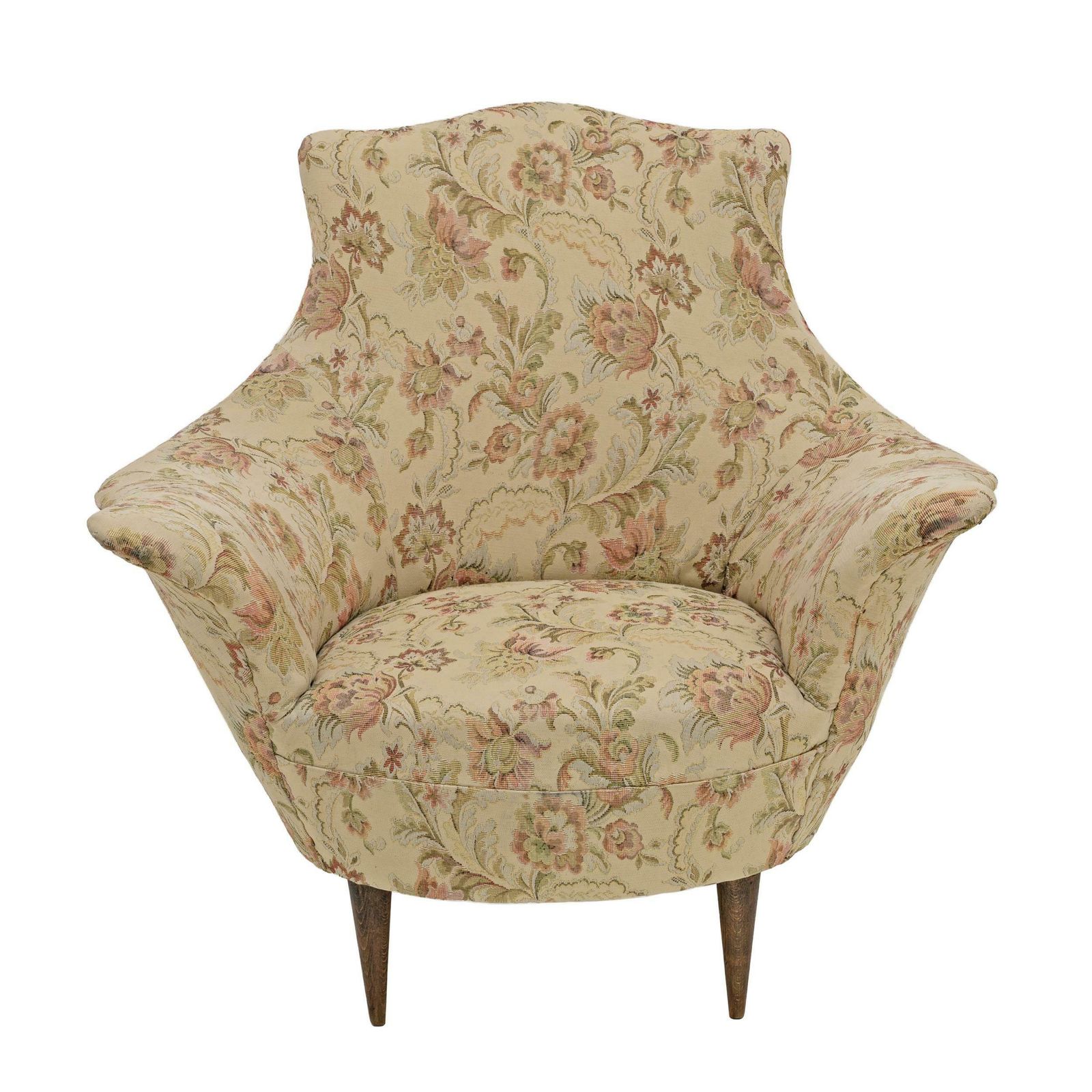 Pair Of Manta Mid Century Modern Italian Armchairs, 1950s photo for sale